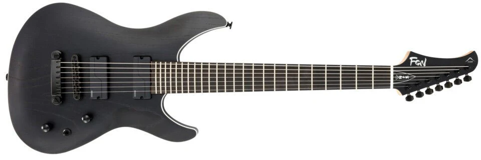 FGN J Standard Mythic, JMY73ASHE-OPB Open Pore Black Electric Guitar - Image 3