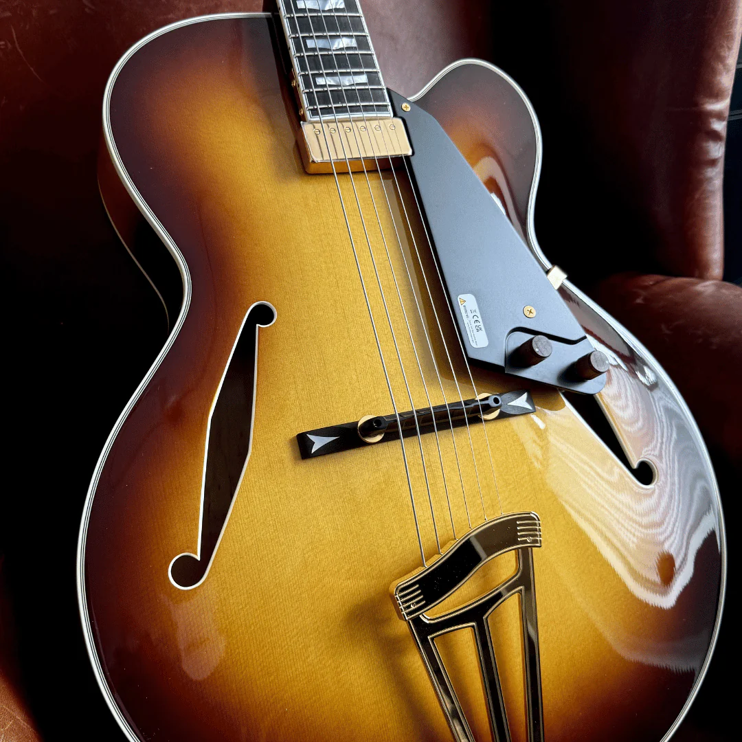 FGN Masterfield  MFA FP (Custom Pro Exclusive) Jazz Burst, Archtop Electric Guitar - Image 7