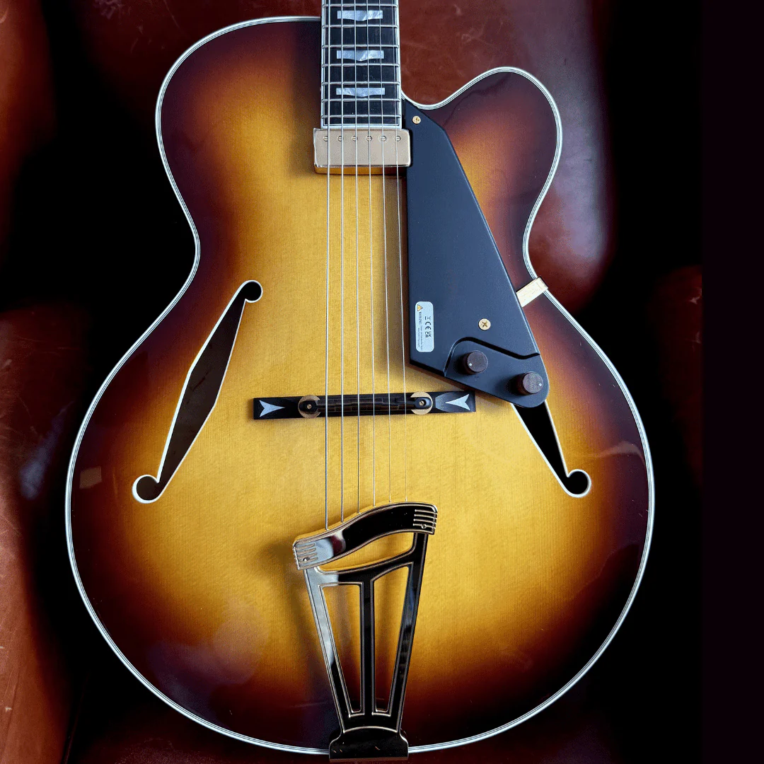 FGN Masterfield  MFA FP (Custom Pro Exclusive) Jazz Burst, Archtop Electric Guitar - Image 9