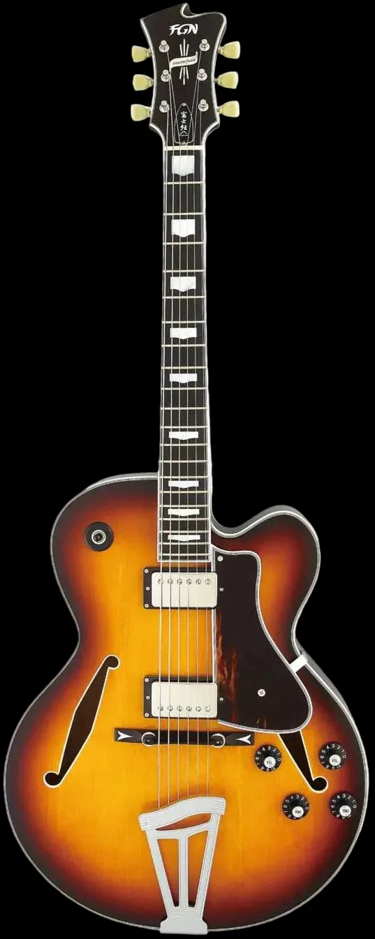 FGN Masterfield, MFAHH Jazz Burst Electric Guitar - Image 2