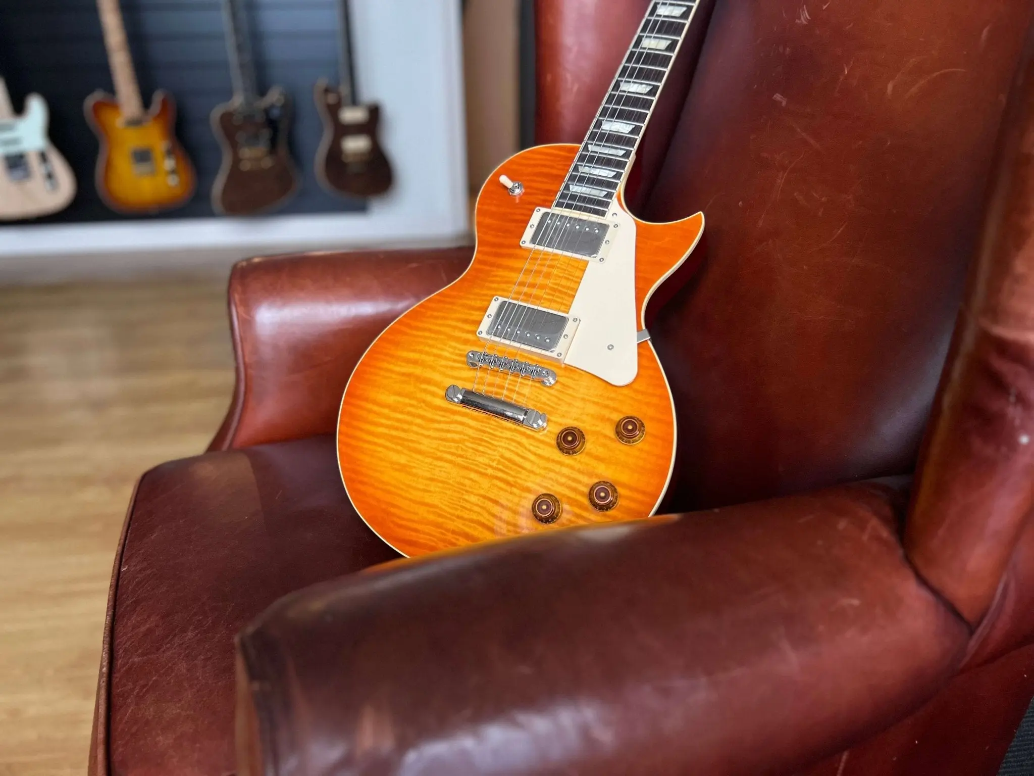 FGN Neo Classic NLS10RFM, Cherry Burst Electric Guitar - Image 6