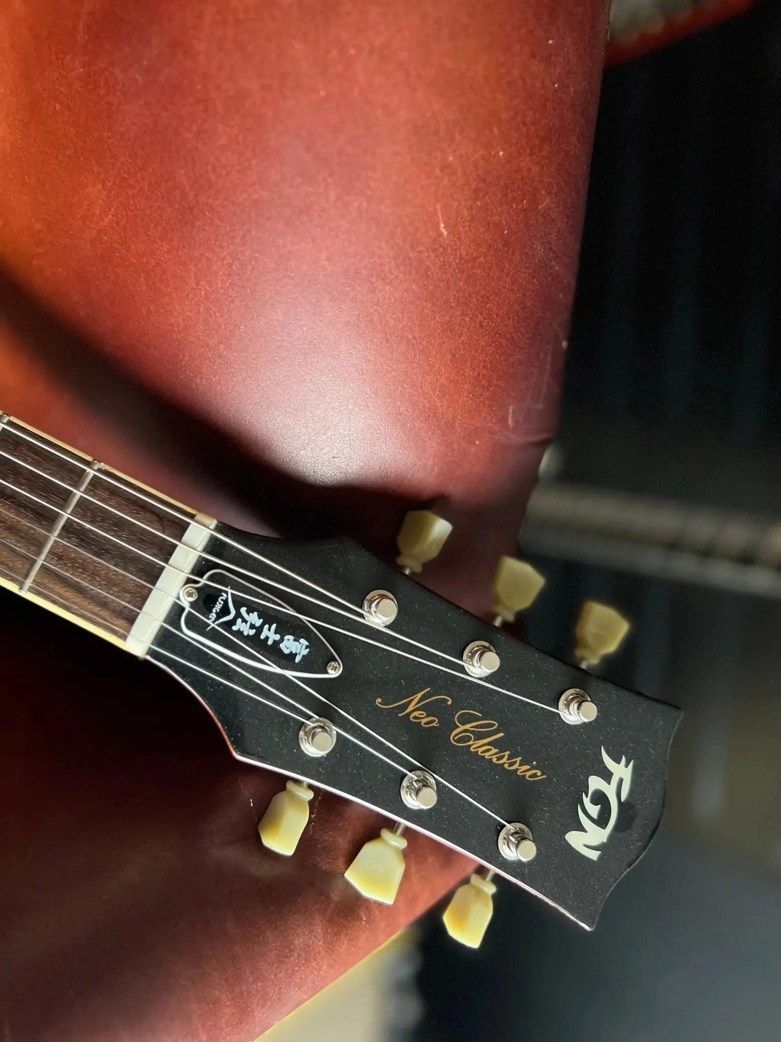 FGN Neo Classic NLS11RMP, Antique Gold Electric Guitar - Image 12