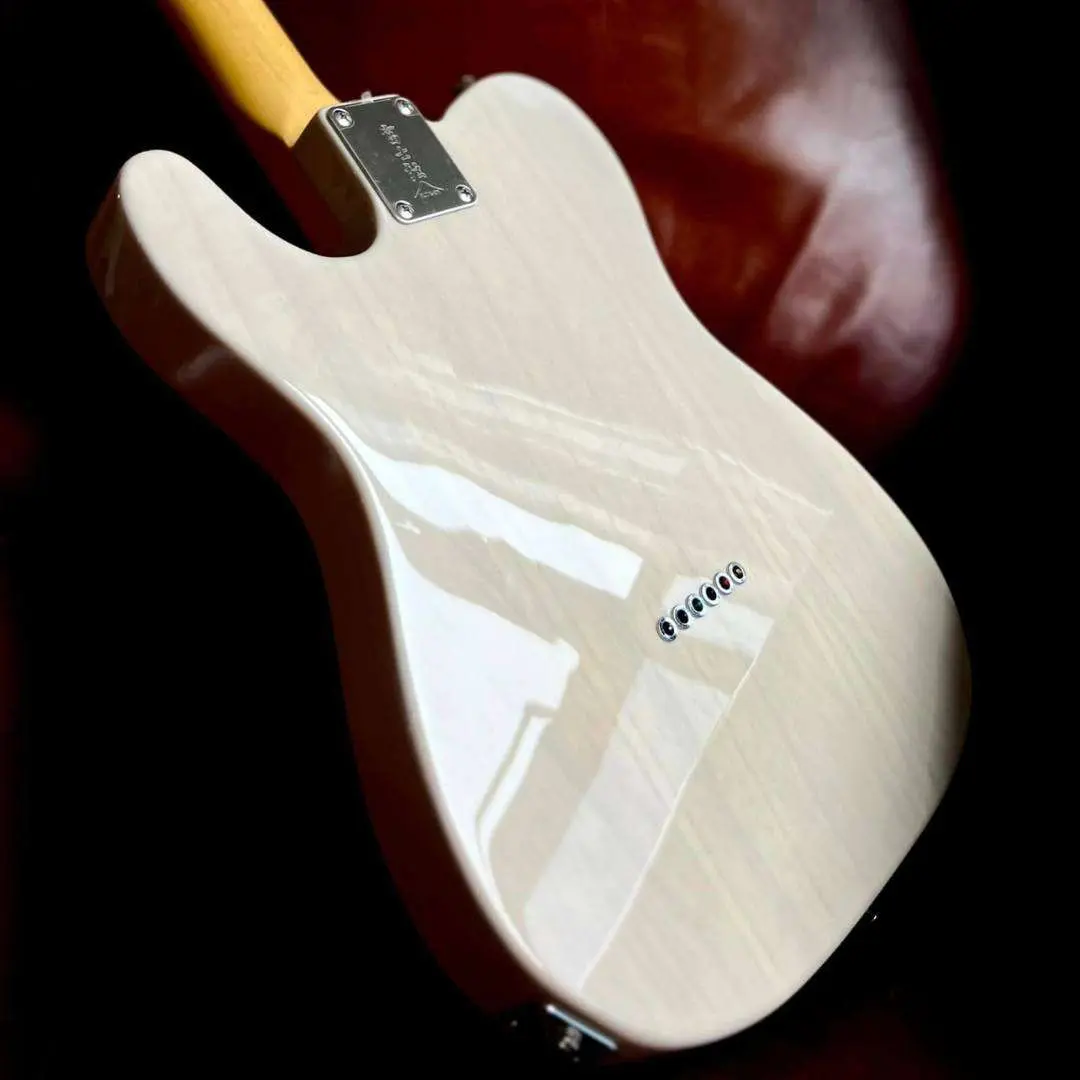 FGN Neoclassic NTE100MAH, White Blonde Thinline Electric Guitar - Image 2