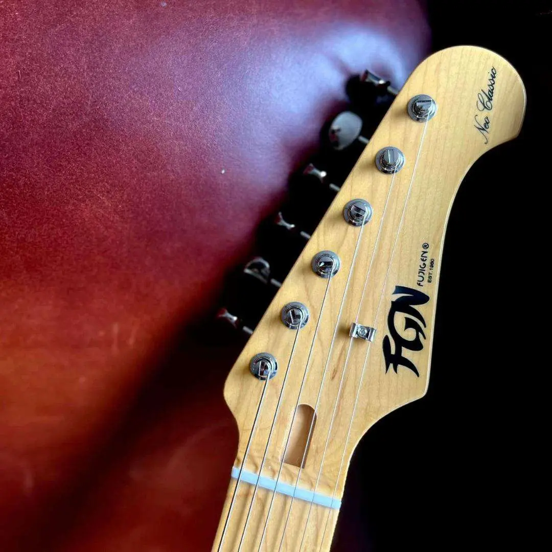 FGN Neoclassic NTE100MAH, White Blonde Thinline Electric Guitar - Image 5