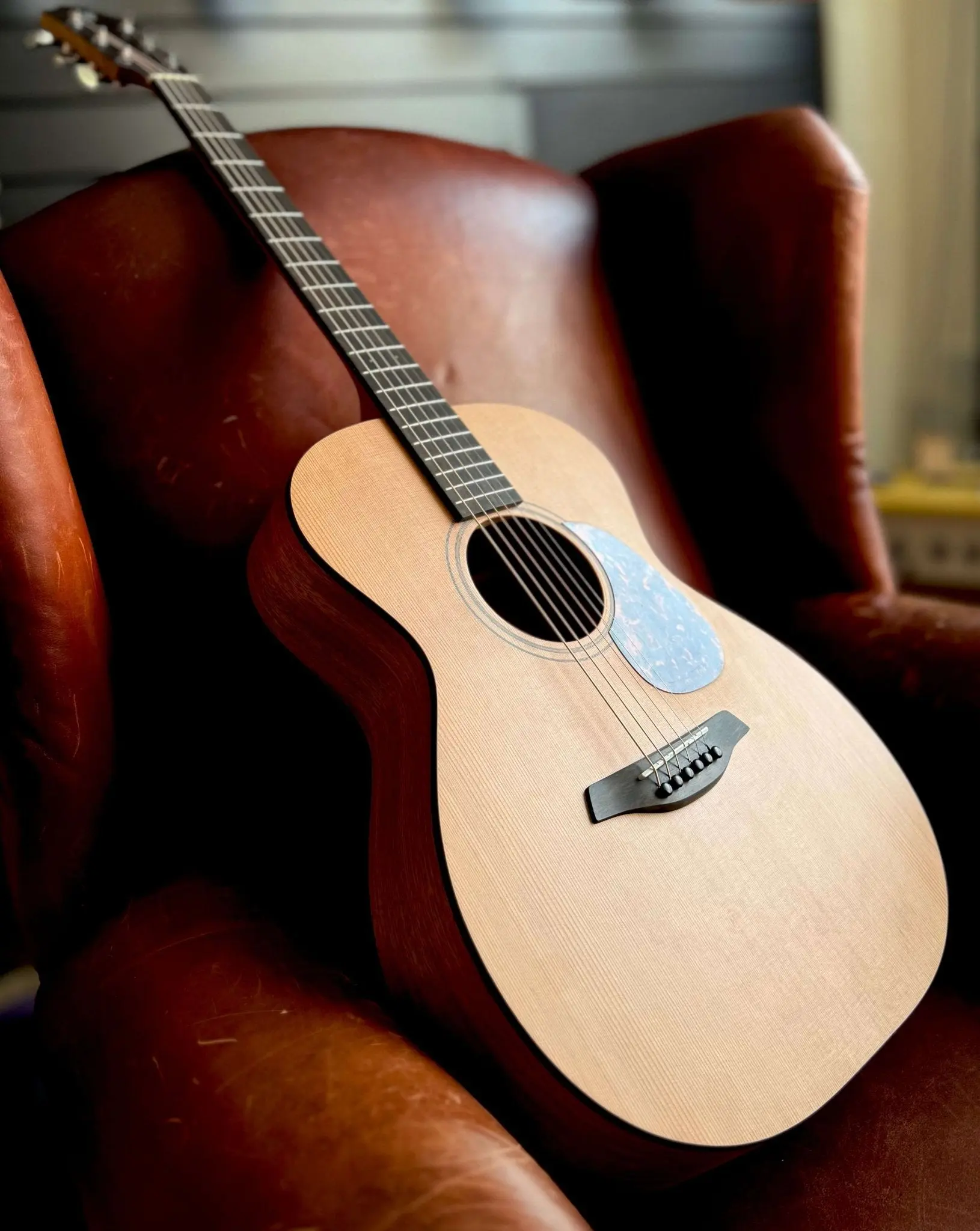 Furch Blue OM CM (OM Body / Cedar / Mahogany) Acoustic Guitar (2026 CNR Active Upgrade Model) - Image 14