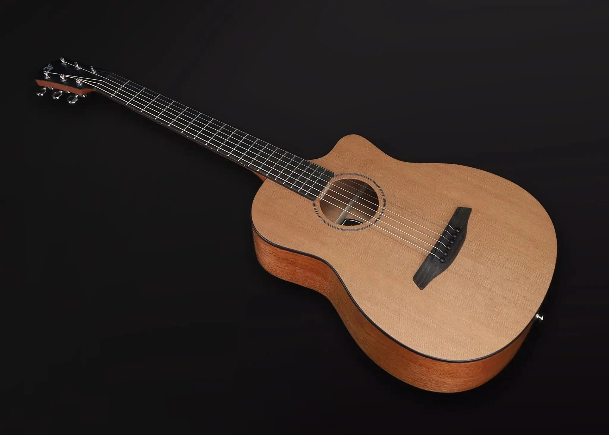 Furch Pioneer CM Left Handed : Western red cedar top with African mahogany back and sides (Furch Mini / Travel Guitar) (2026 CNR Active Upgrade Model) - Image 13