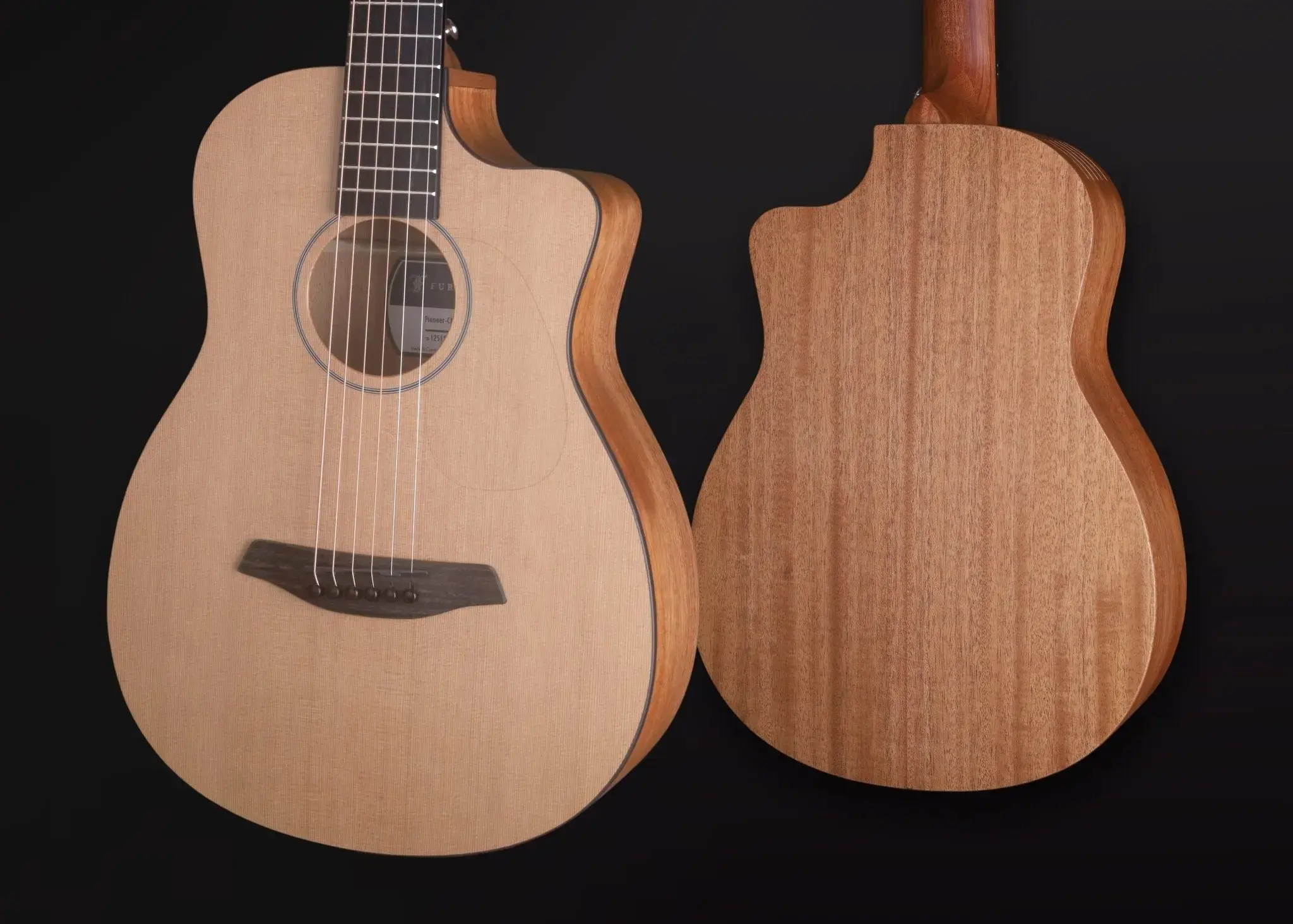 Furch Pioneer CM Left Handed : Western red cedar top with African mahogany back and sides (Furch Mini / Travel Guitar) (2026 CNR Active Upgrade Model) - Image 22
