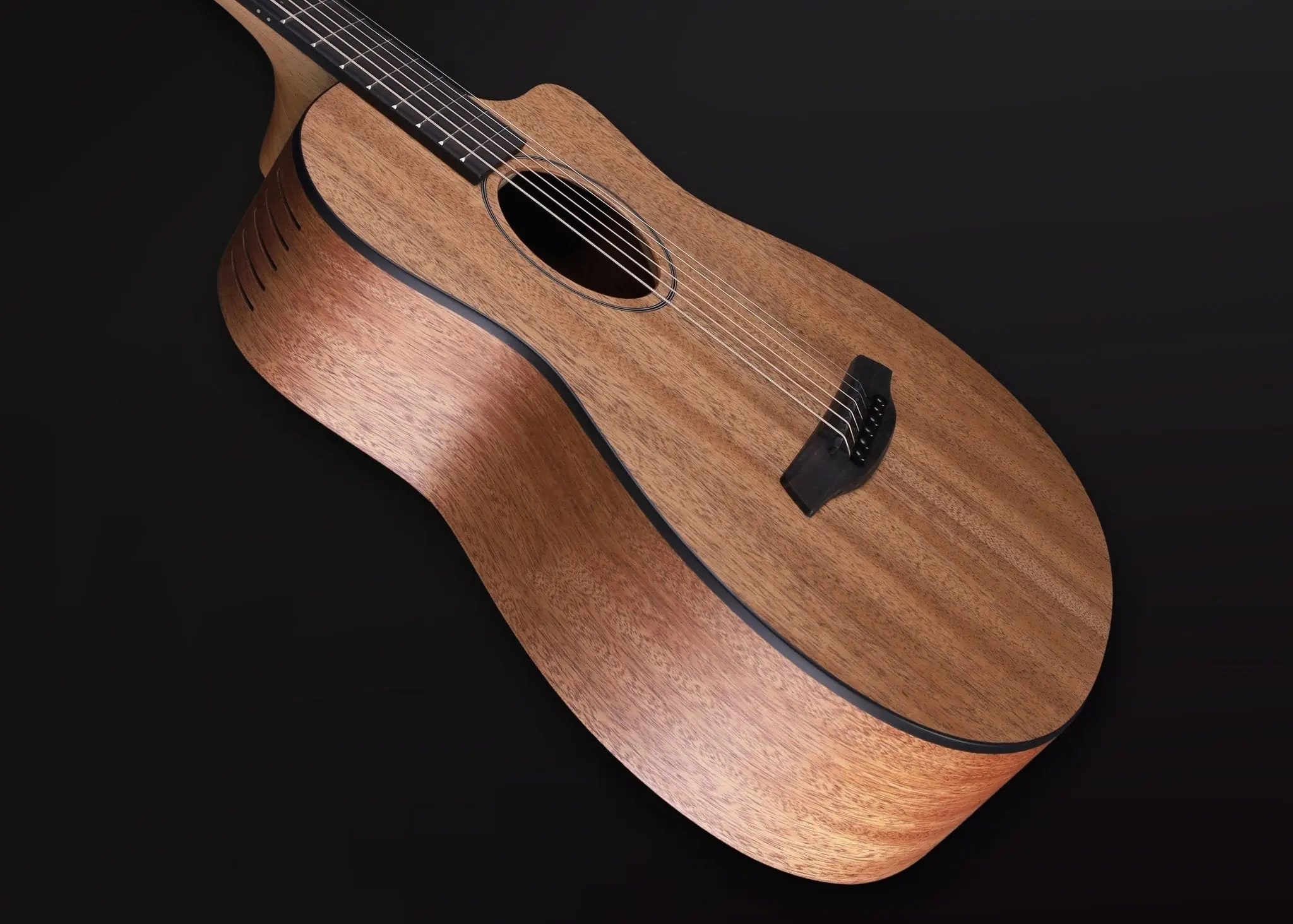 Furch Pioneer MM: African mahogany top, back, and sides. (Furch Mini / Travel Guitar) (Copy) (Copy) (2026 CNR Active Upgrade Model) - Image 8