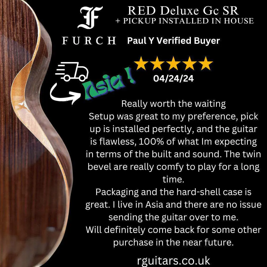 Furch Red Deluxe Gc SR with Duo Bevel Master Grade Spruce/Rosewood (2026 CNR Active Upgrade Model) - Image 18
