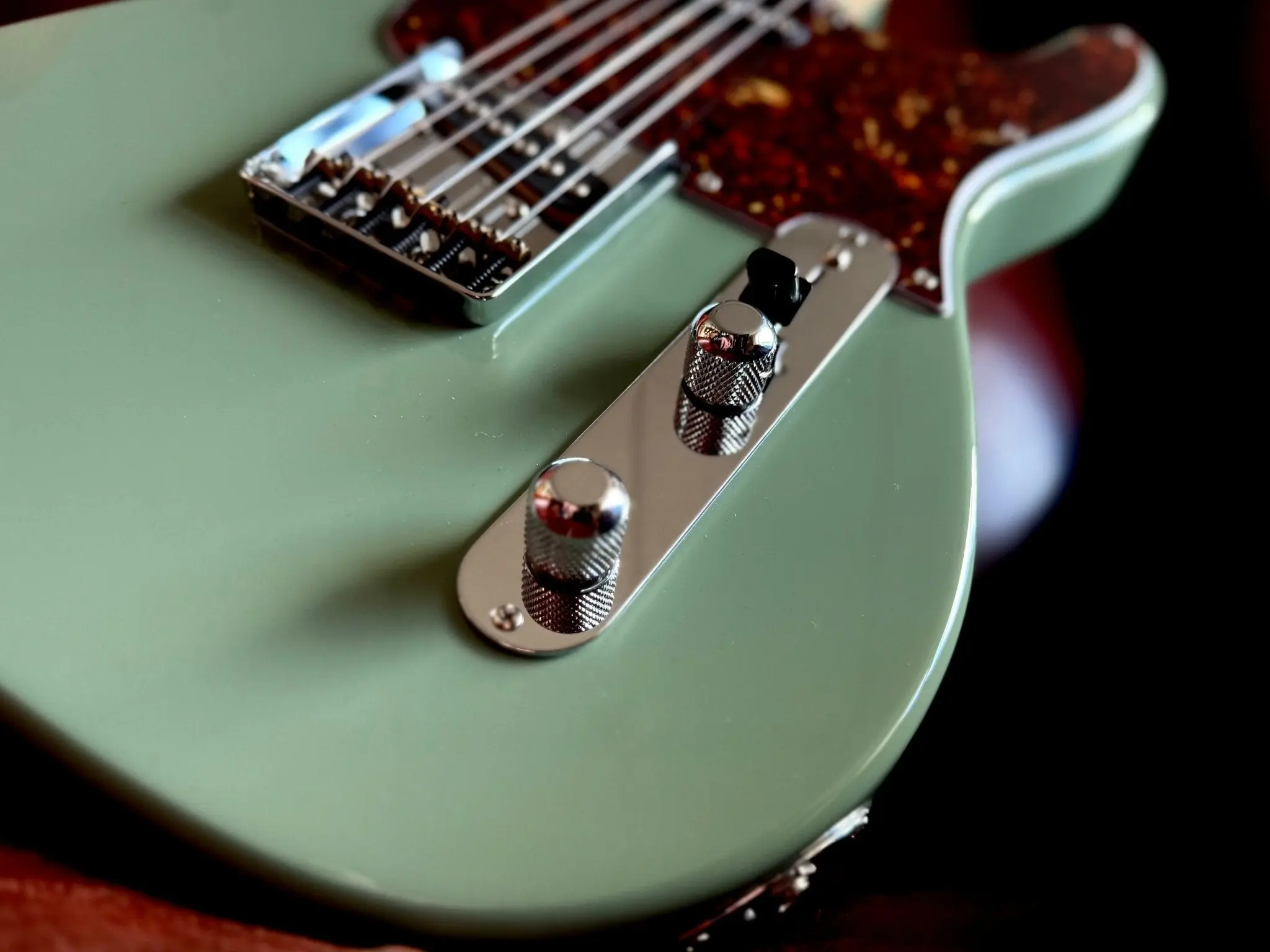 G&L Fullerton Deluxe ASAT Classic Matcha Green over Alder w' Deluxe Gigbag - Image 14