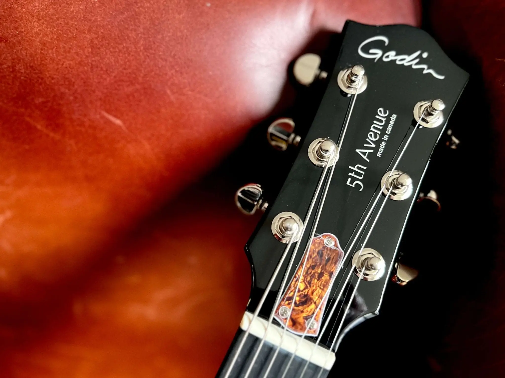 Godin 5th Avenue Nightclub Semi-Acoustic Guitar ~ Indigo Blue - Image 12