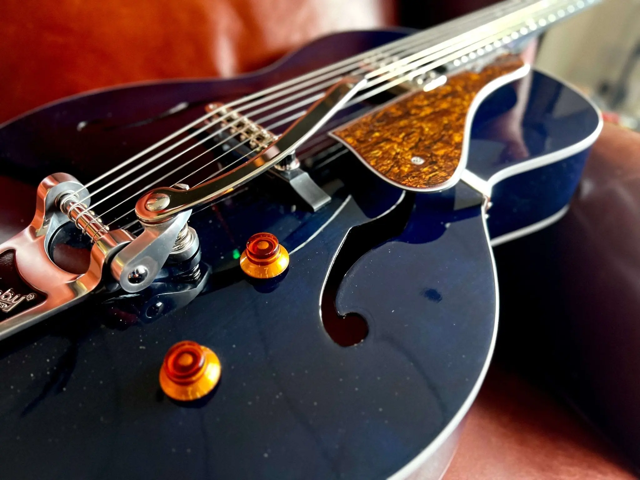 Godin 5th Avenue Nightclub Semi-Acoustic Guitar ~ Indigo Blue - Image 13