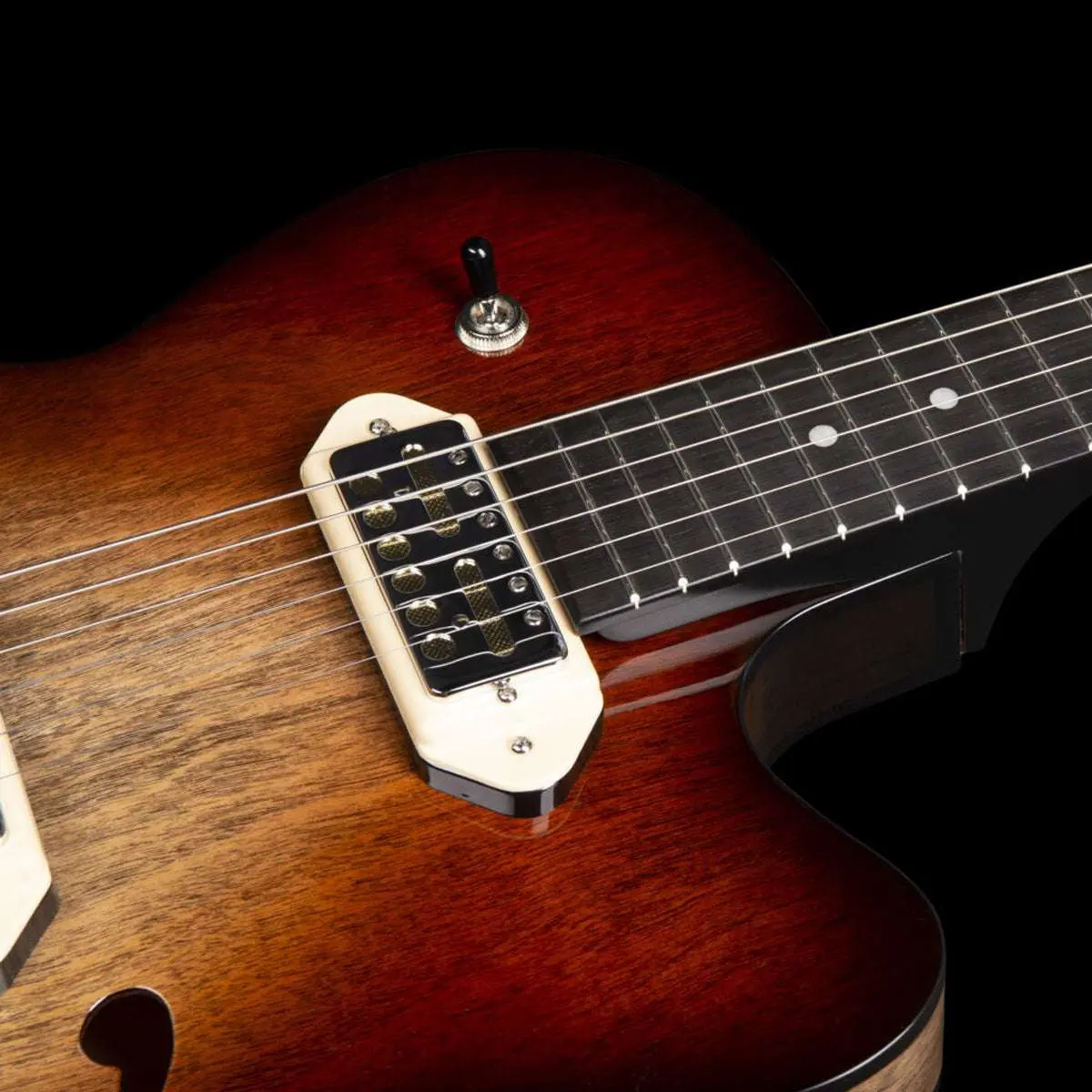 Godin 5th Avenue Thinline Semi-Acoustic Guitar ~ Vintage Burst - Image 5