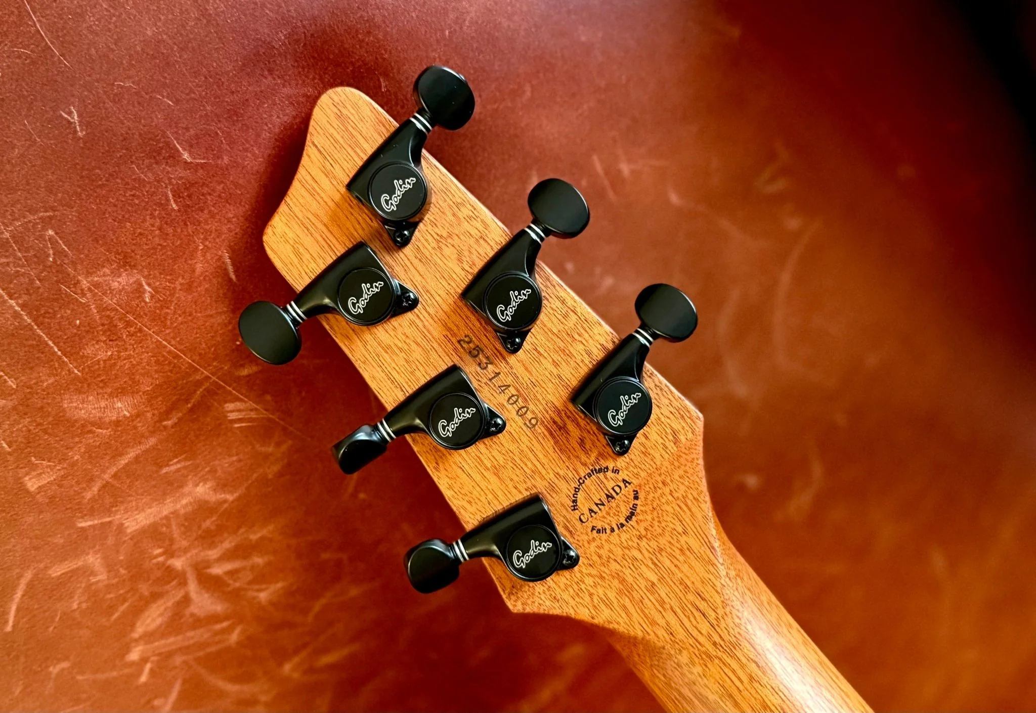 Godin A6 Ultra Deluxe Electic / Electro Acoustic Hybrid Guitar - Image 12