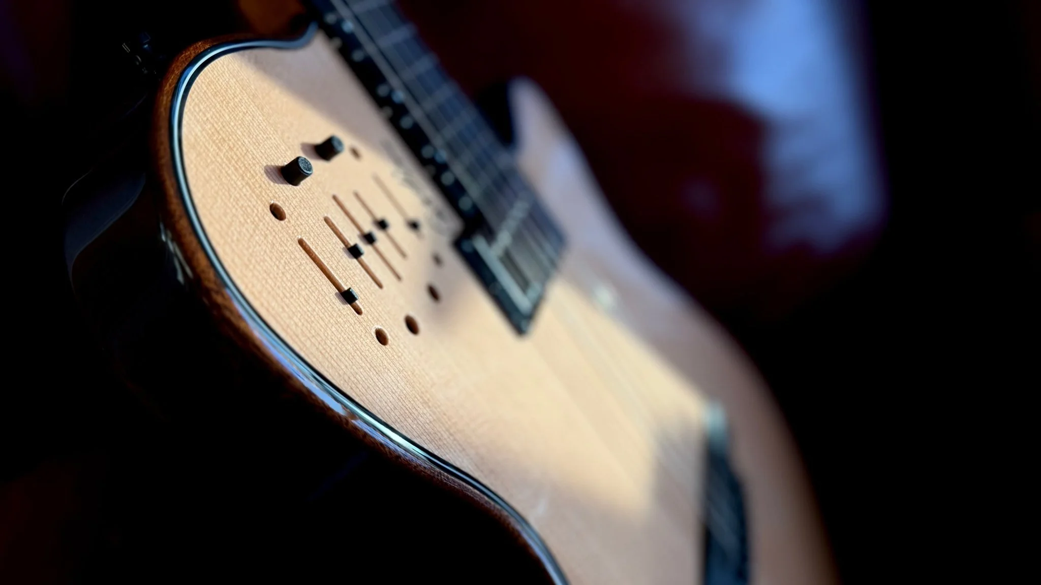 Godin A6 Ultra Deluxe Electic / Electro Acoustic Hybrid Guitar - Image 23