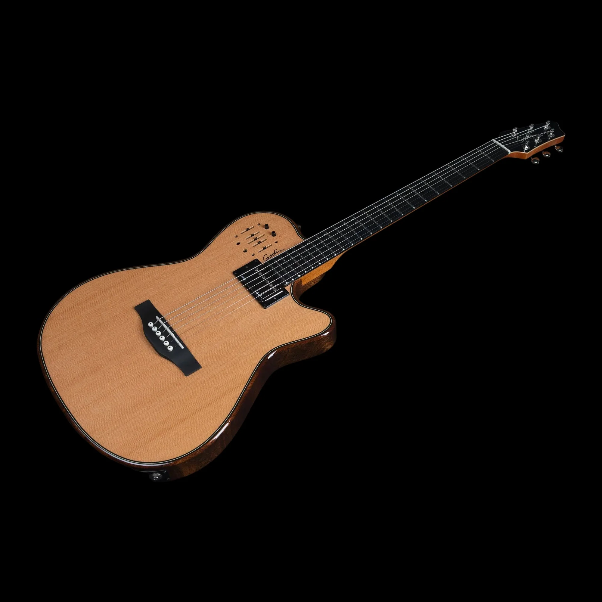Godin A6 Ultra Deluxe Electic / Electro Acoustic Hybrid Guitar - Image 26