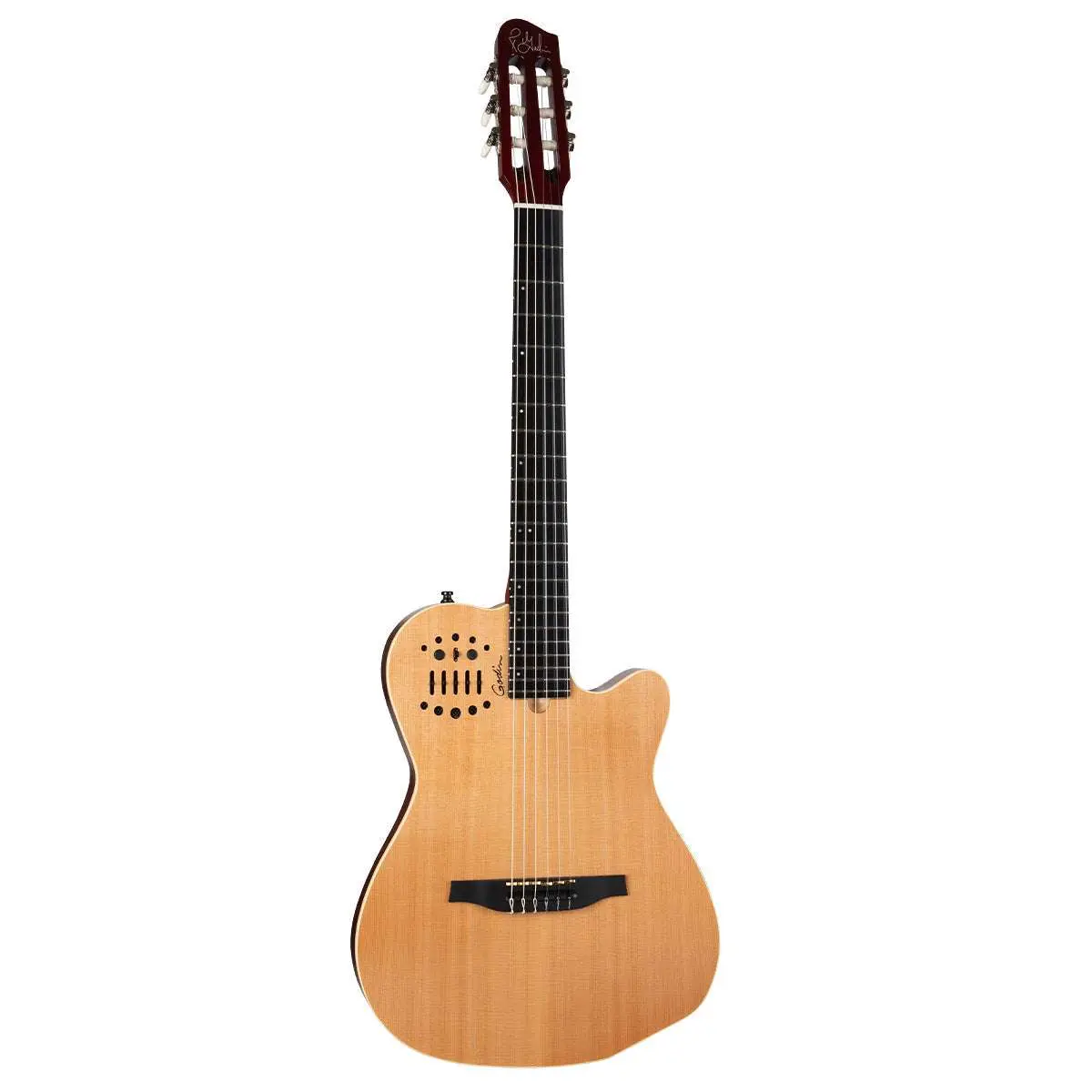 Godin ACS Nylon 2 Voice Guitar ~ Cedar Natural - Image 3