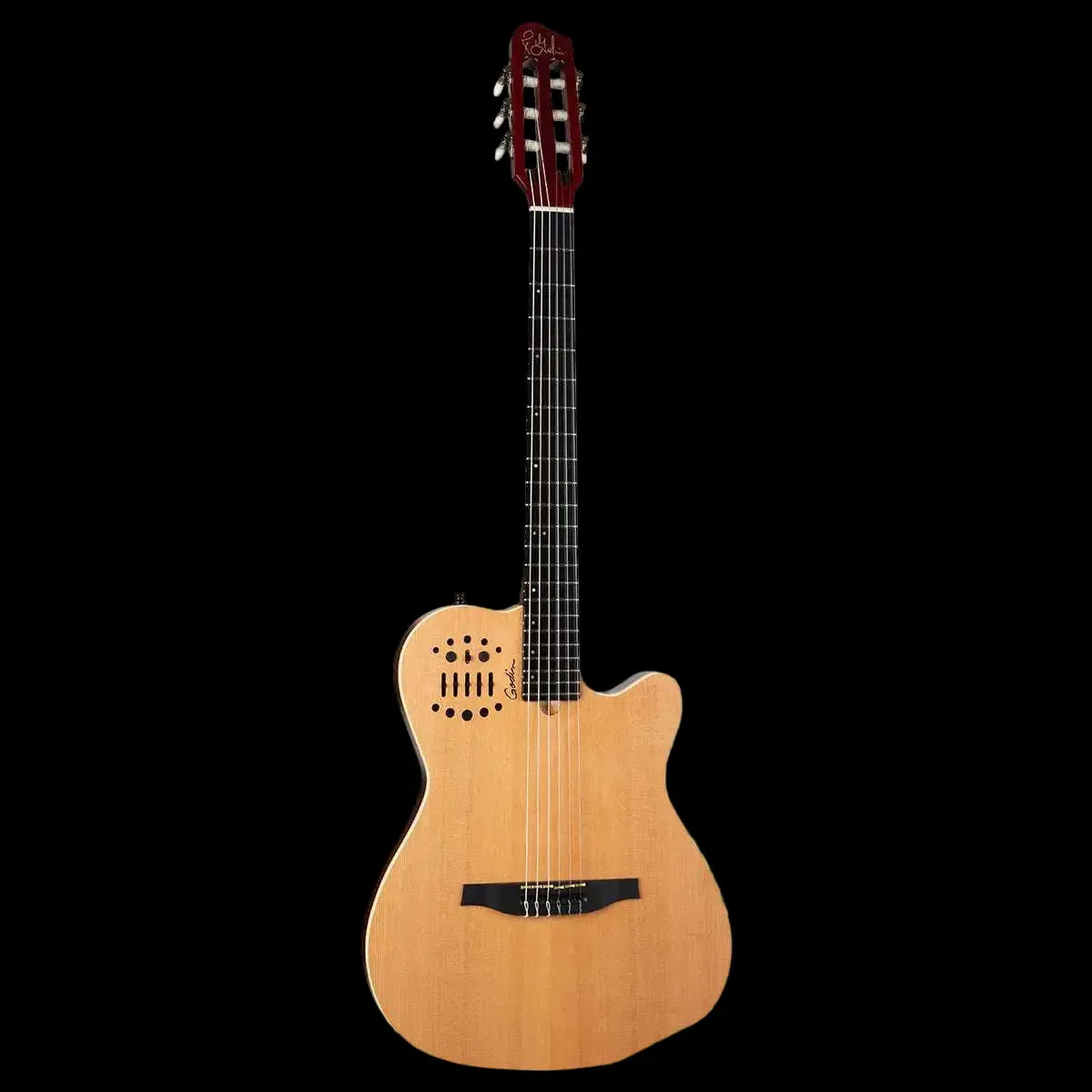 Godin ACS Slim Nylon 2 Voice Guitar ~ Cedar Natural - Image 3