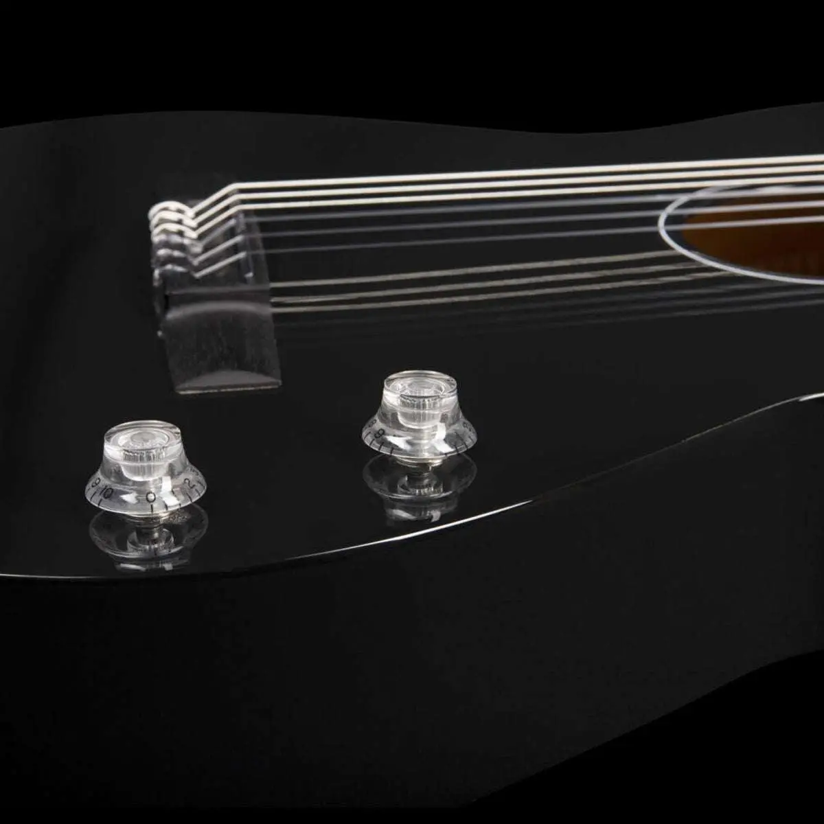 Godin Arena Pro Cutaway Bourbon Burst Nylon String Electro Guitar ~ Onyx Black with EQ - Image 5