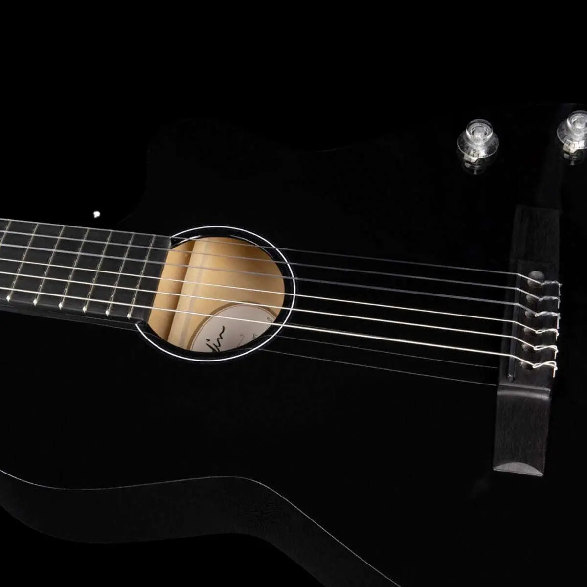 Godin Arena Pro Cutaway Bourbon Burst Nylon String Electro Guitar ~ Onyx Black with EQ - Image 8