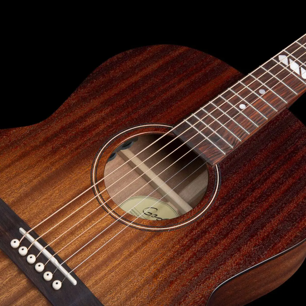 Godin Folk LTD Mahogany Electro-Acoustic Guitar ~ Rustic Burst - Image 6