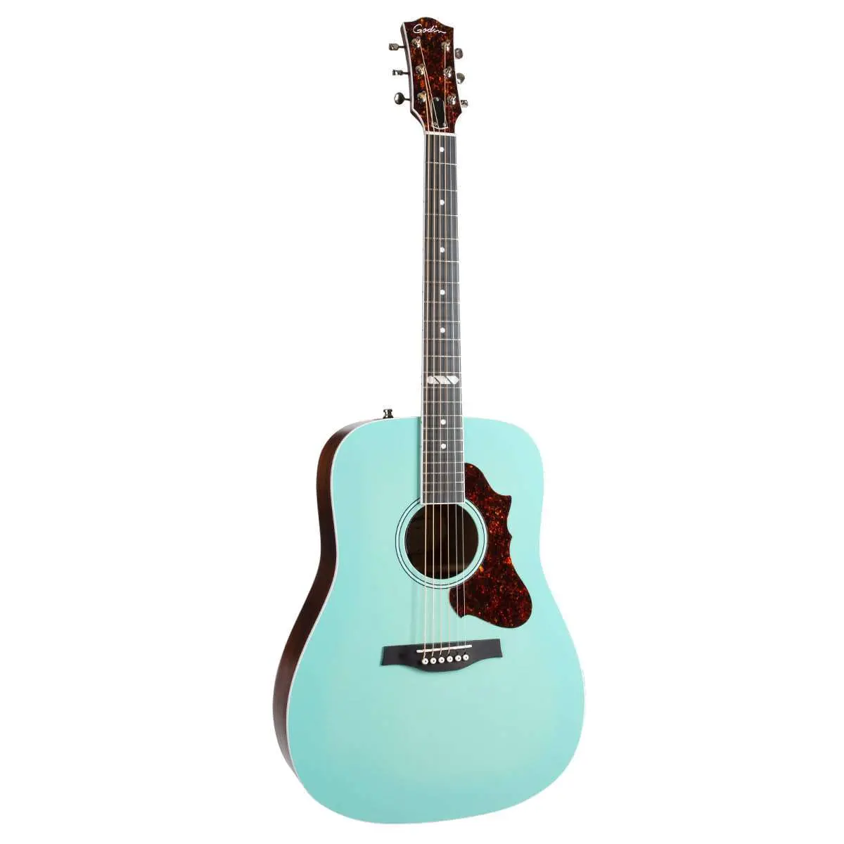 Godin Imperial GT Electro-Acoustic Guitar with Bag ~ Laguna Blue - Image 2