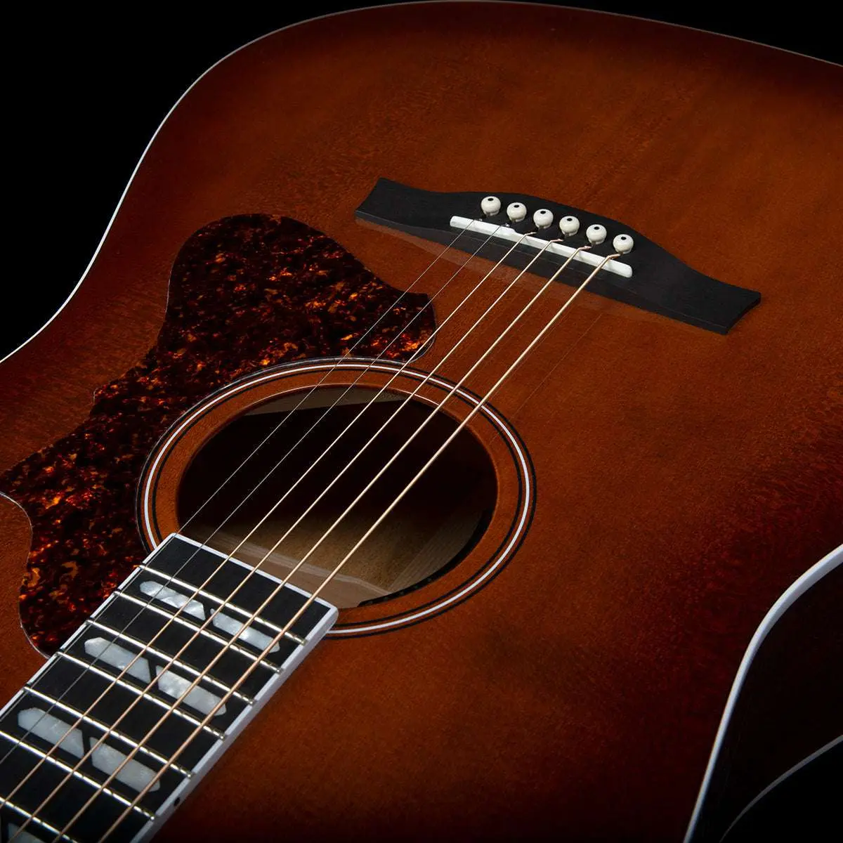 Godin Metropolis LTD HG Electro-Acoustic Guitar with Bag ~ Havana Burst - Image 8