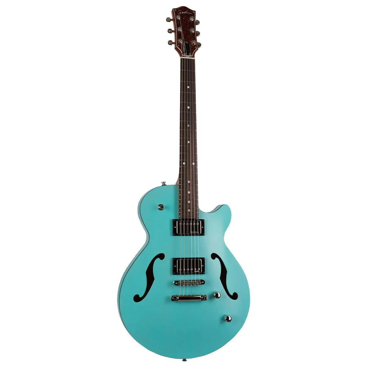 Godin Montreal Premiere HT Semi-Acoustic Guitar ~ Laguna Blue - Image 2