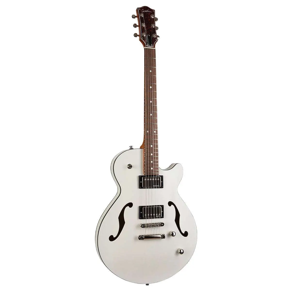 Godin Montreal Premiere HT Semi-Acoustic Guitar ~ Trans White - Image 2