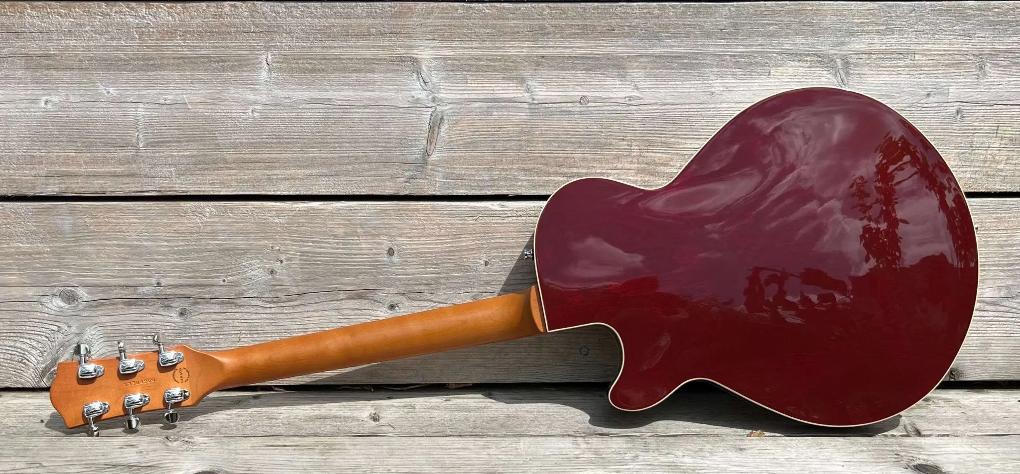 Godin Montreal Premiere Pro Semi-Acoustic Guitar ~ Aztek Red - Image 12