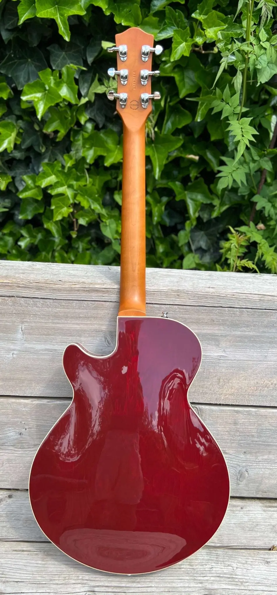 Godin Montreal Premiere Pro Semi-Acoustic Guitar ~ Aztek Red - Image 17