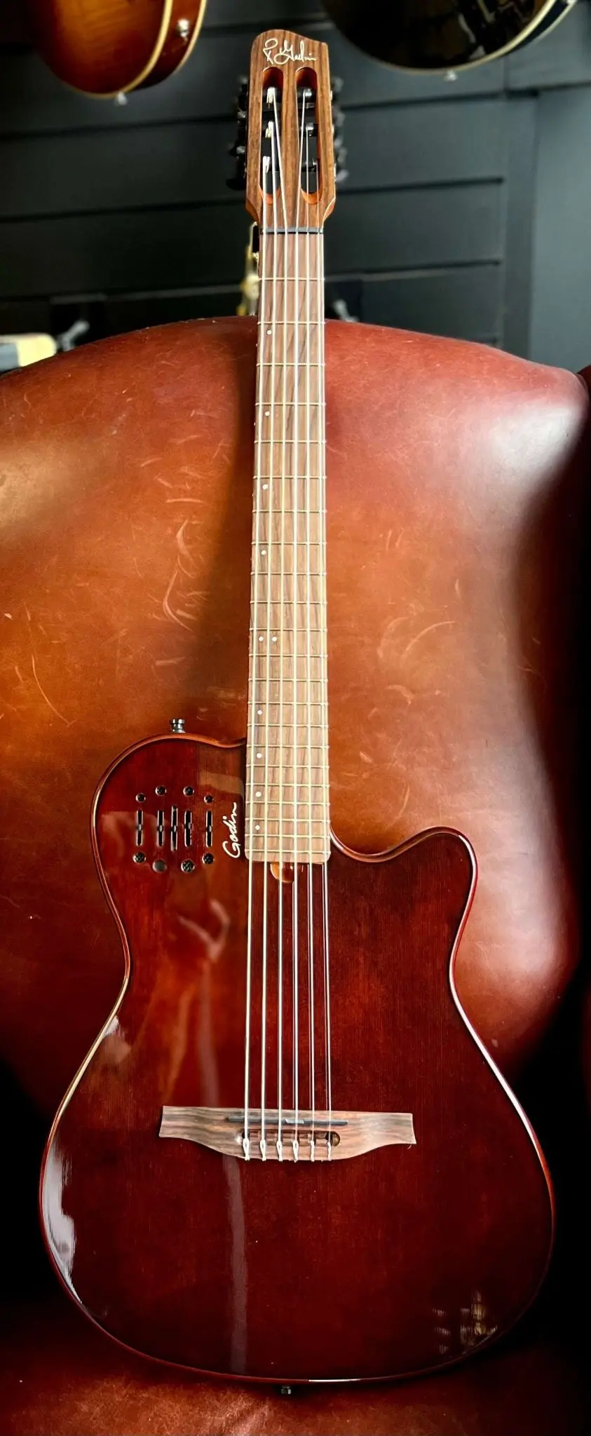Godin Multiac Mundial Electric Guitar - Kanyon Burst - [B-stock] - Image 20