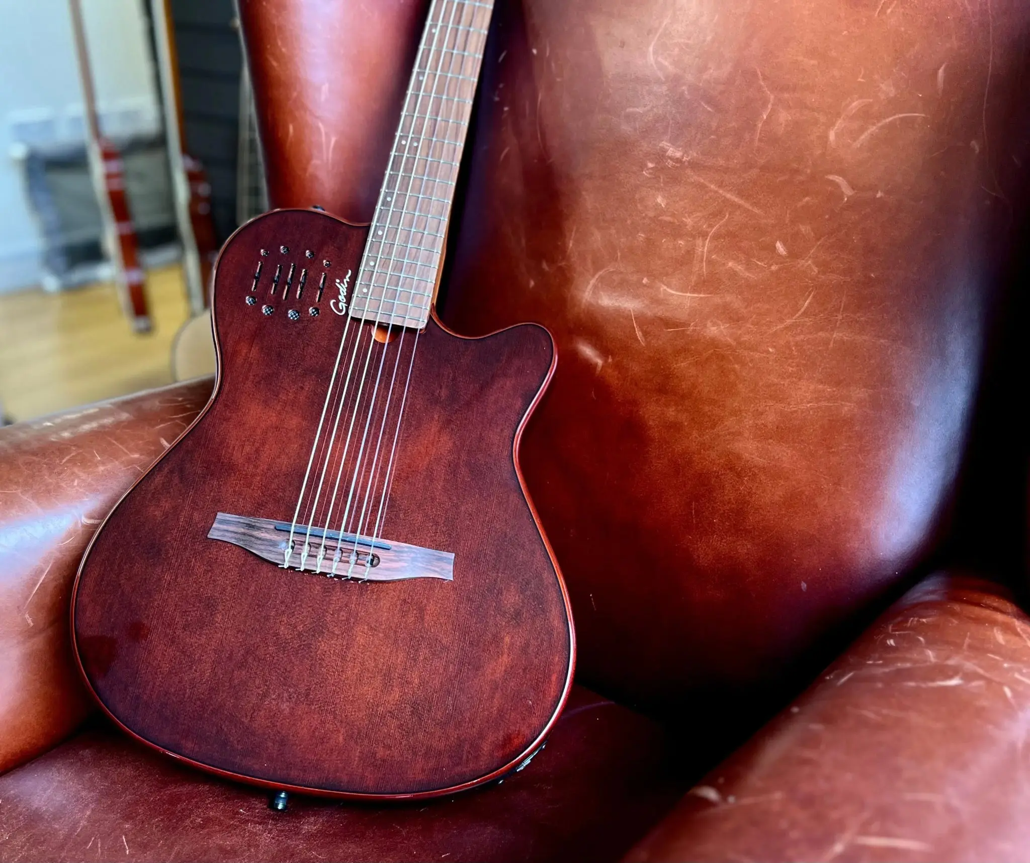Godin Multiac Mundial Electric Guitar - Kanyon Burst - [B-stock] - Image 7