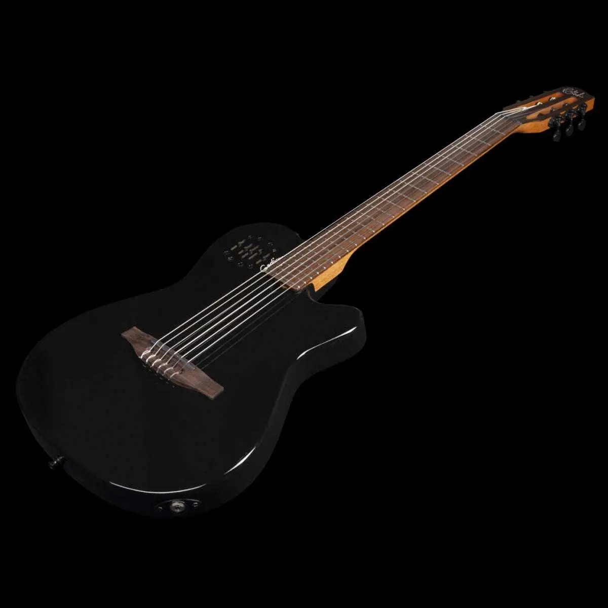 Godin Multiac Mundial Electric Guitar ~ Onyx Black - Image 10