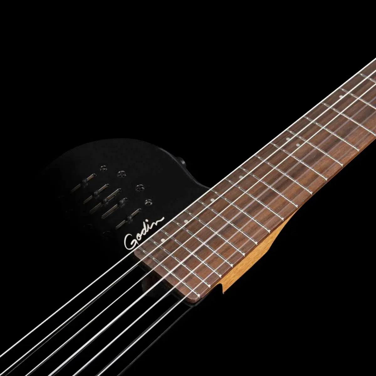 Godin Multiac Mundial Electric Guitar ~ Onyx Black - Image 6