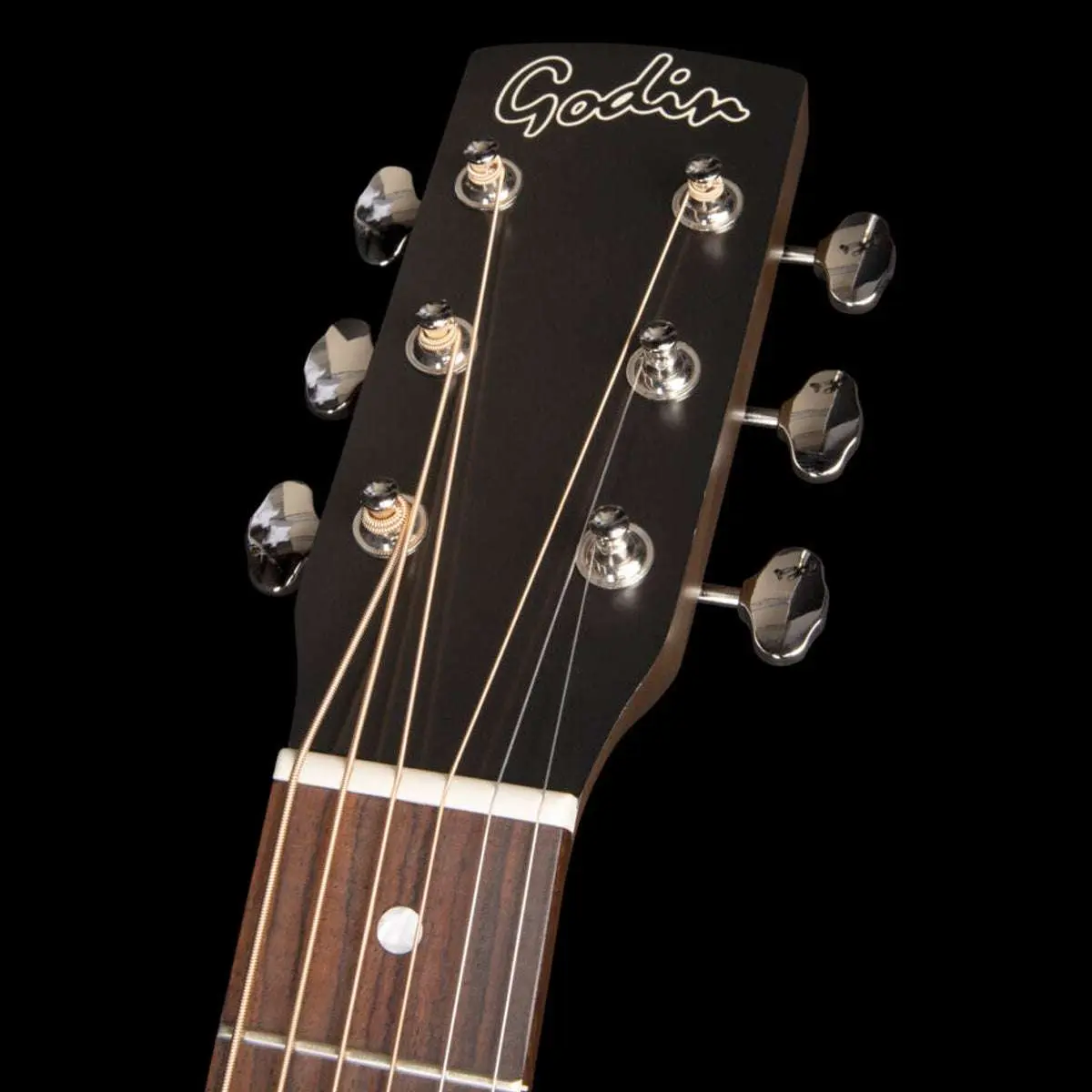 Godin Parlour LTD Mahogany Electro-Acoustic Guitar ~ Black Burst - Image 13