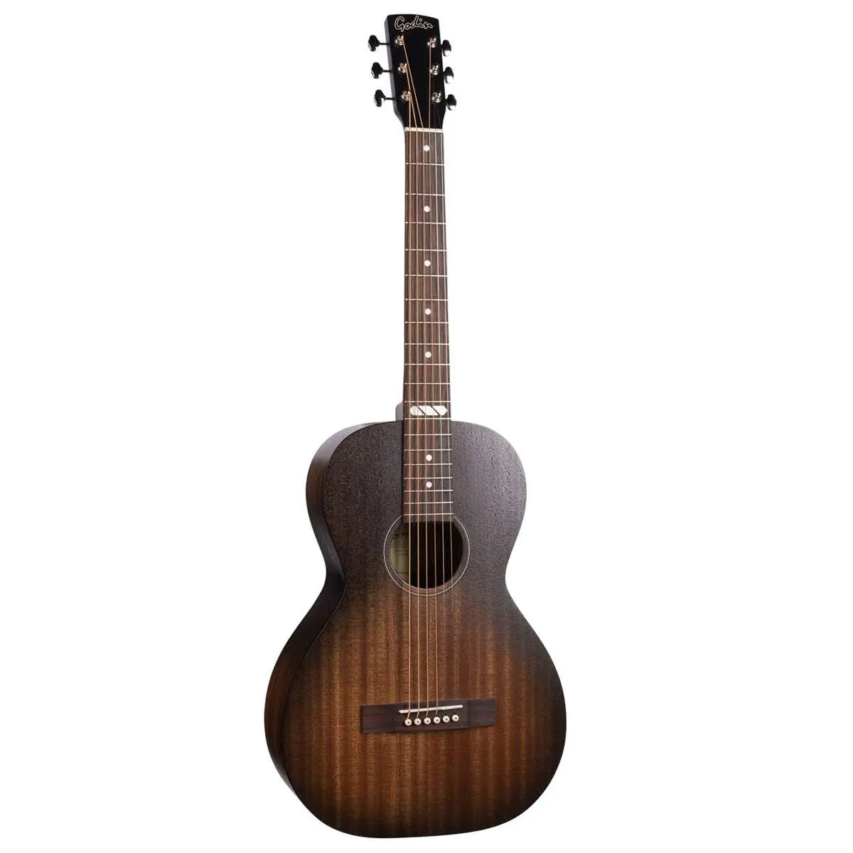 Godin Parlour LTD Mahogany Electro-Acoustic Guitar ~ Black Burst - Image 2