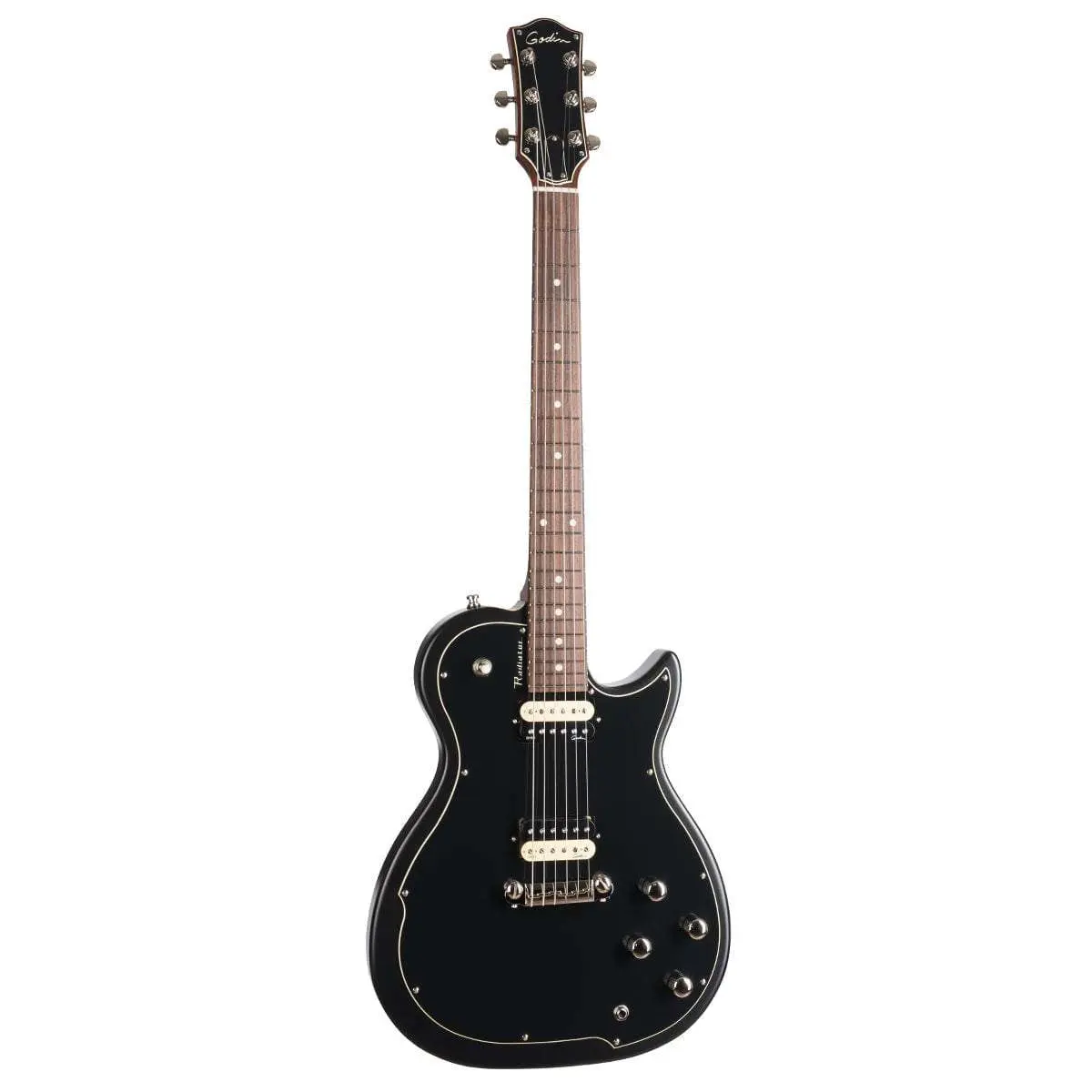 Godin Radiator Electric Guitar ~ Matte Black RN - Image 2