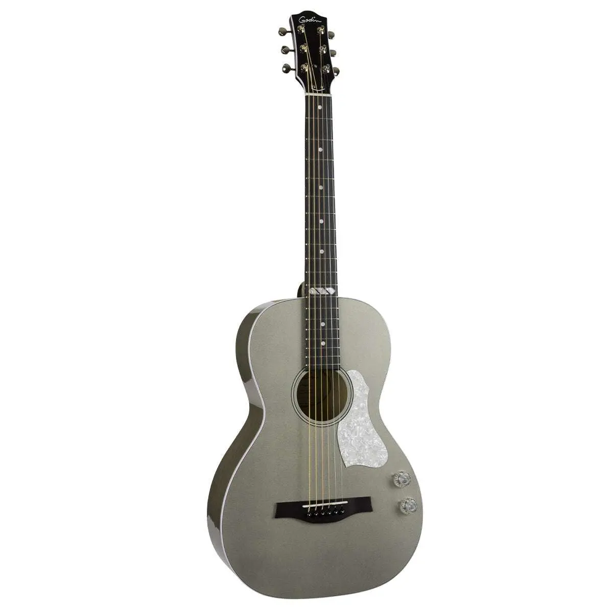 Godin Rialto JR HG Q-Discrete Electro-Acoustic Guitar with Bag ~ Satina Grey - Image 2