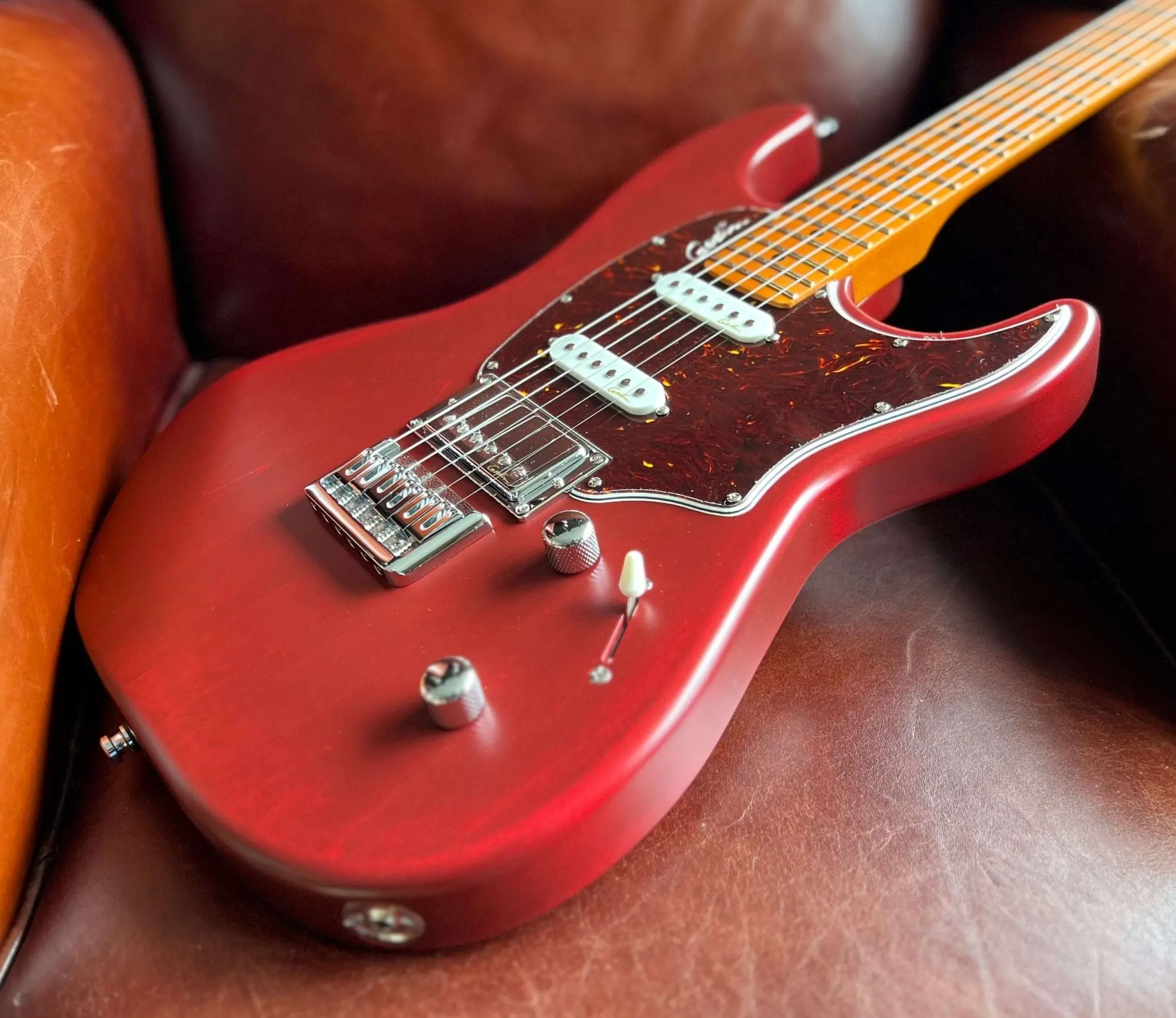Godin Session HT Electric Guitar ~ Aztek Red MN - Image 12