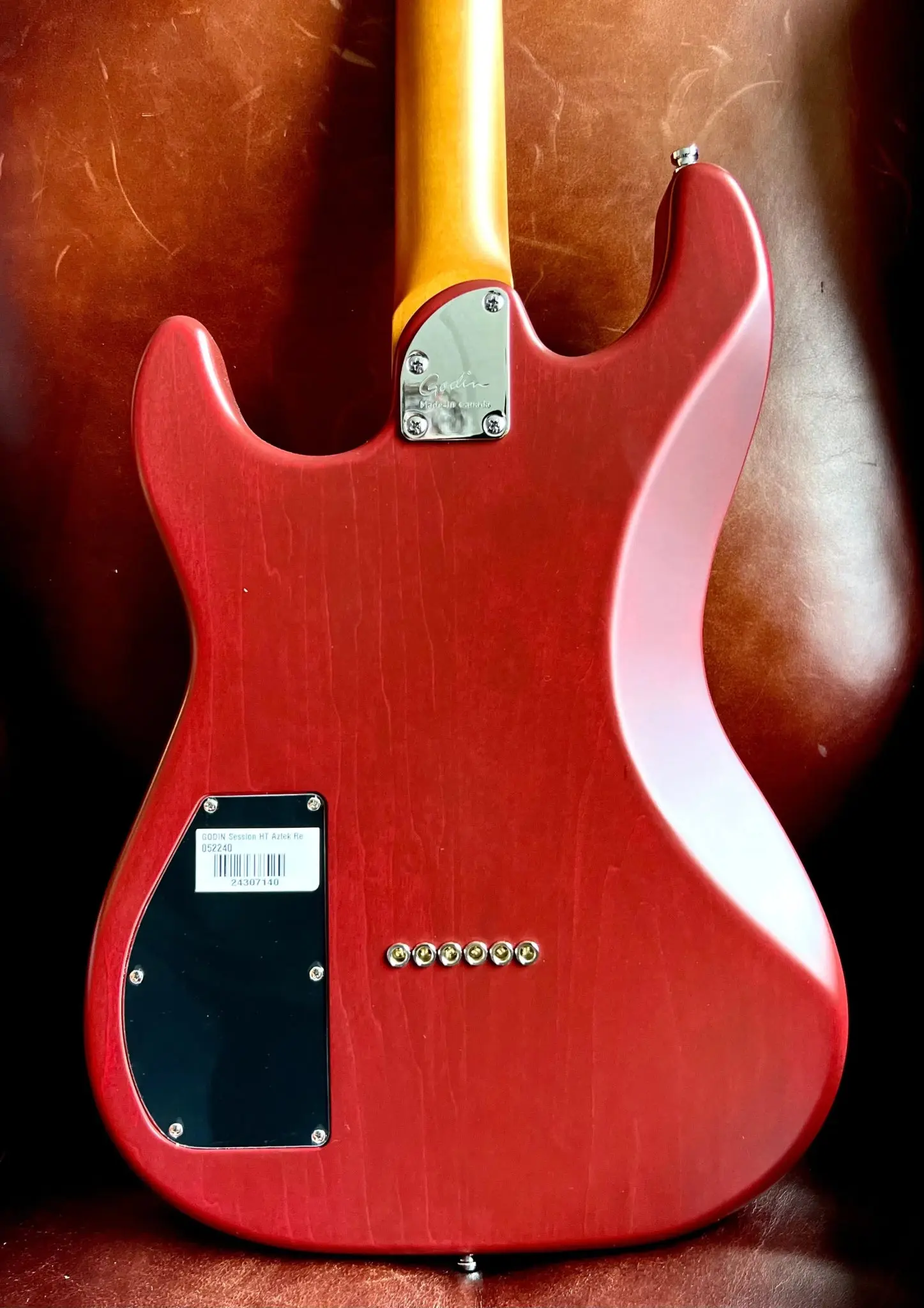 Godin Session HT Electric Guitar ~ Aztek Red MN - Image 3