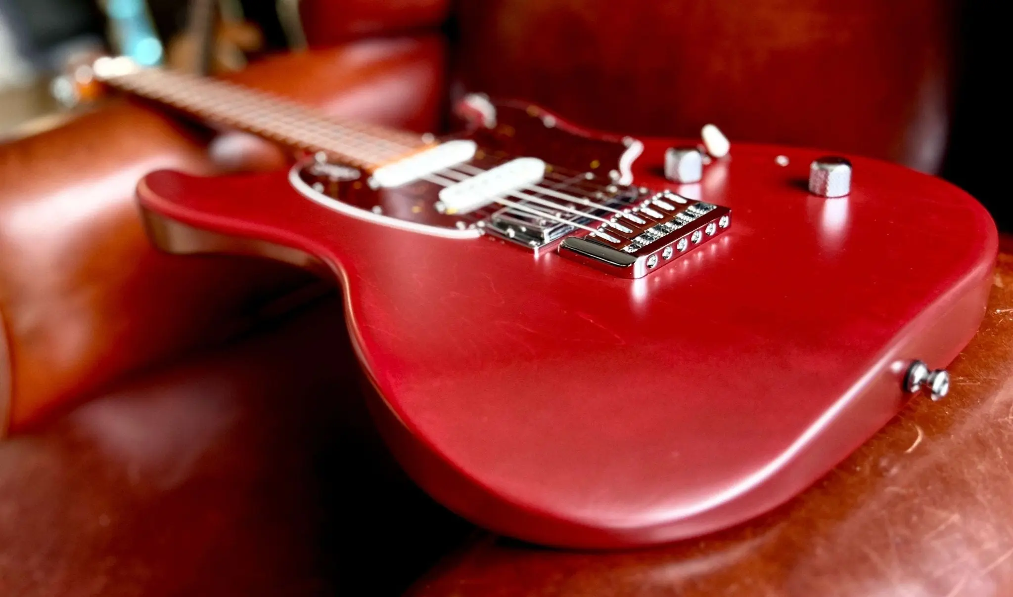 Godin Session HT Electric Guitar ~ Aztek Red MN - Image 9