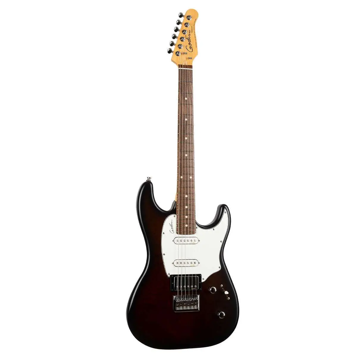 Godin Session HT Electric Guitar ~ Bourbon Burst RN - Image 2