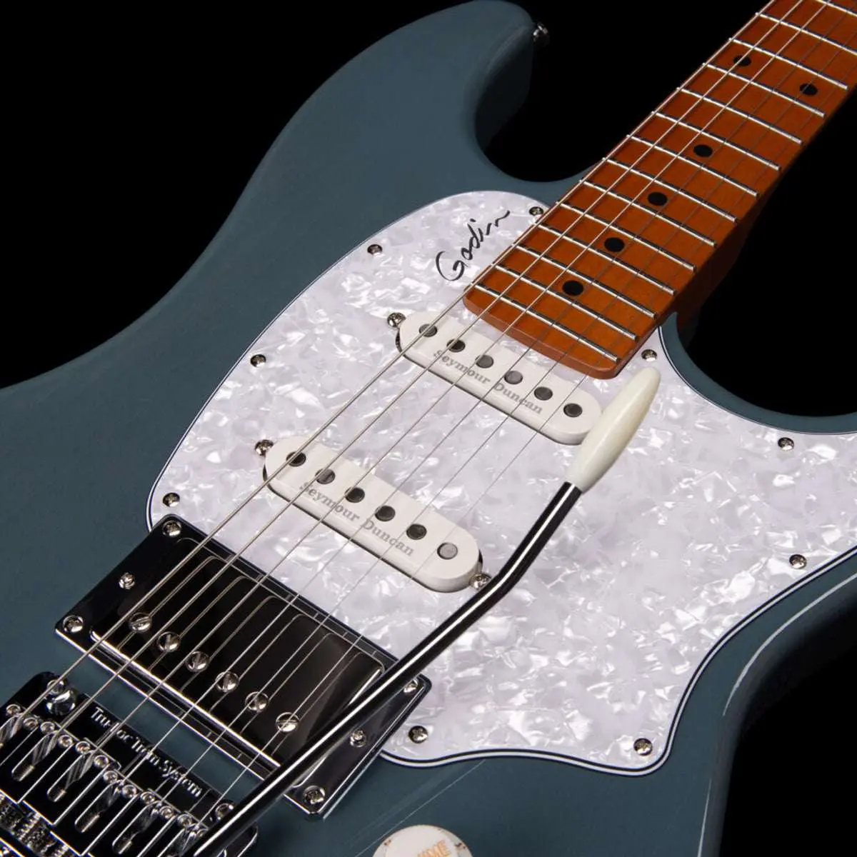 Godin Session T-Pro Electric Guitar ~ Arctik Blue MN - Image 12