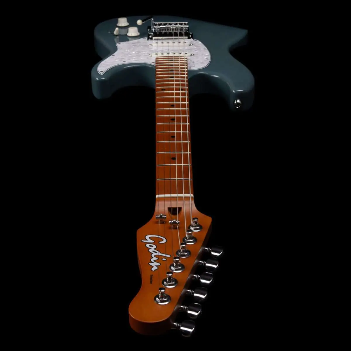 Godin Session T-Pro Electric Guitar ~ Arctik Blue MN - Image 6
