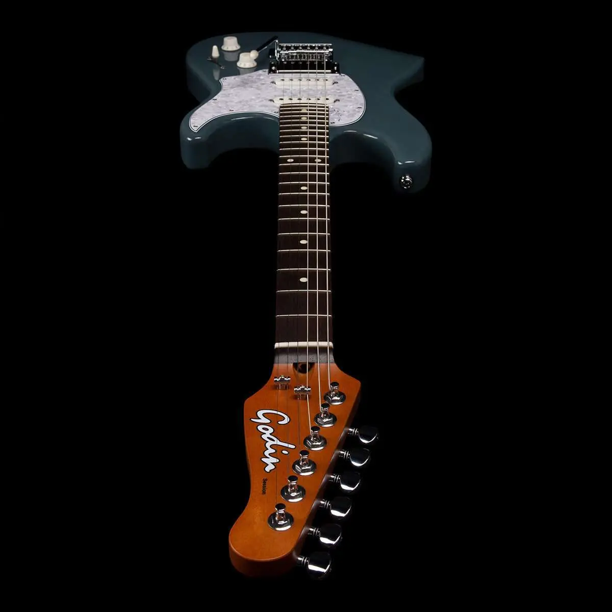Godin Session T-Pro Electric Guitar ~ Arctik Blue RN - Image 11