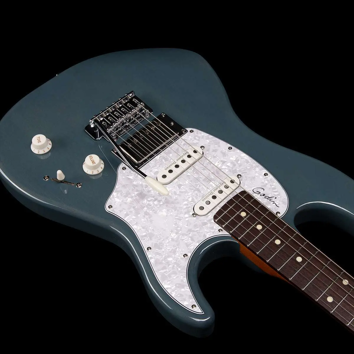 Godin Session T-Pro Electric Guitar ~ Arctik Blue RN - Image 6