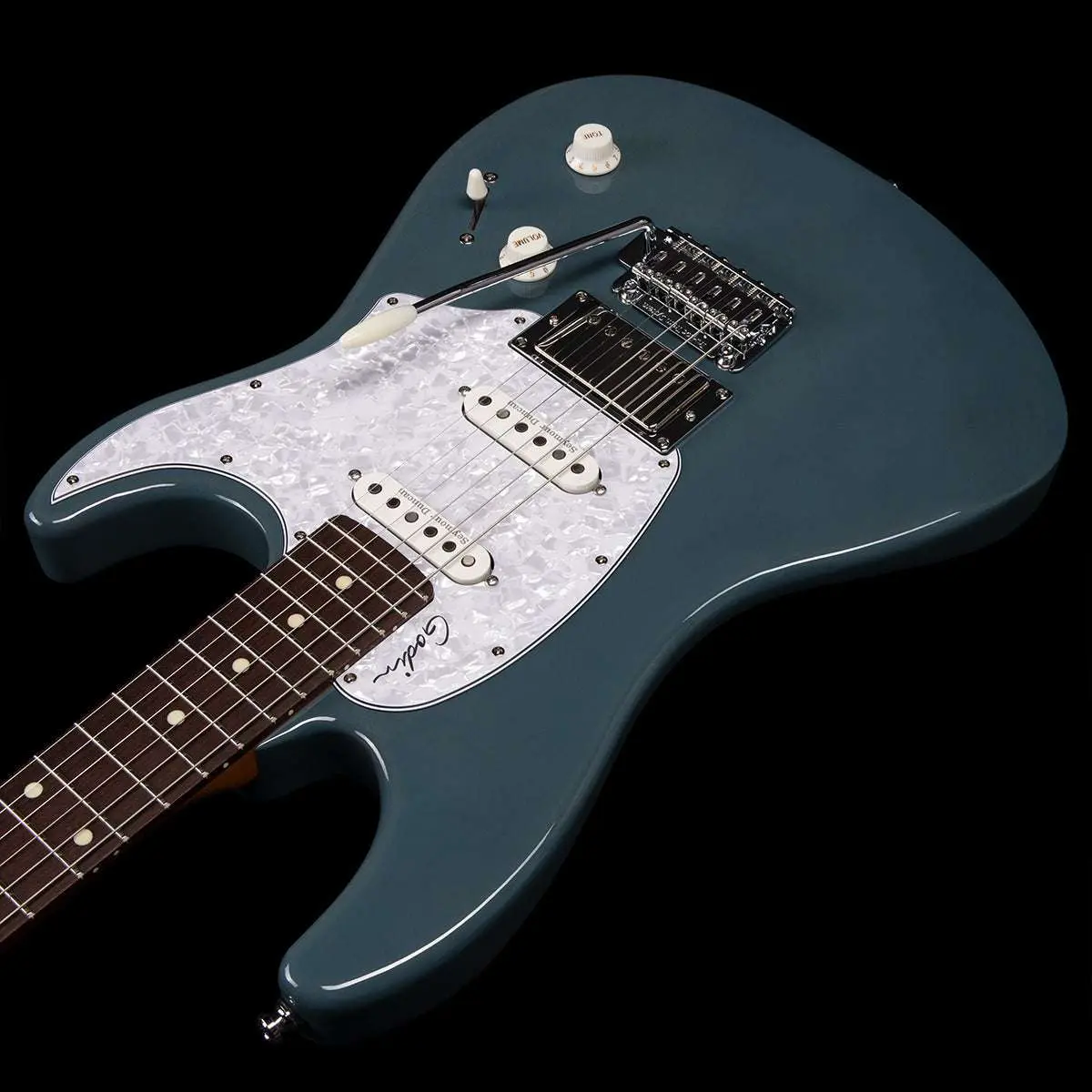 Godin Session T-Pro Electric Guitar ~ Arctik Blue RN - Image 7