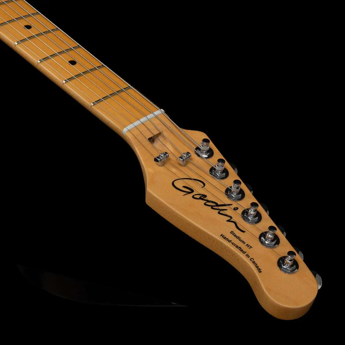 Godin Stadium HT Electric Guitar ~ Matte Black MN - Image 12