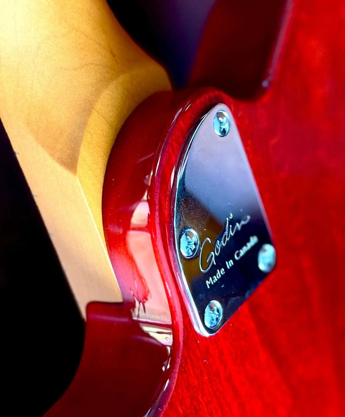 Godin Stadium Pro Electric Guitar ~ Sunset Burst MN - Image 10